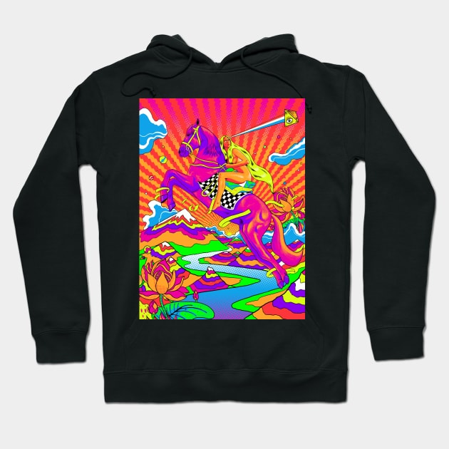 Lady Godiva - Bright Day Full Art Hoodie by rjartworks